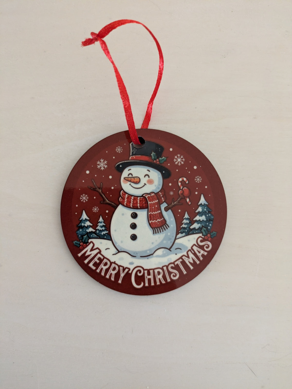 SNOWMAN CHRISTMAS ORNAMENT
