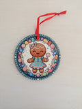 GINGERBREAD GIRL CHRISTMAS ORNAMENT