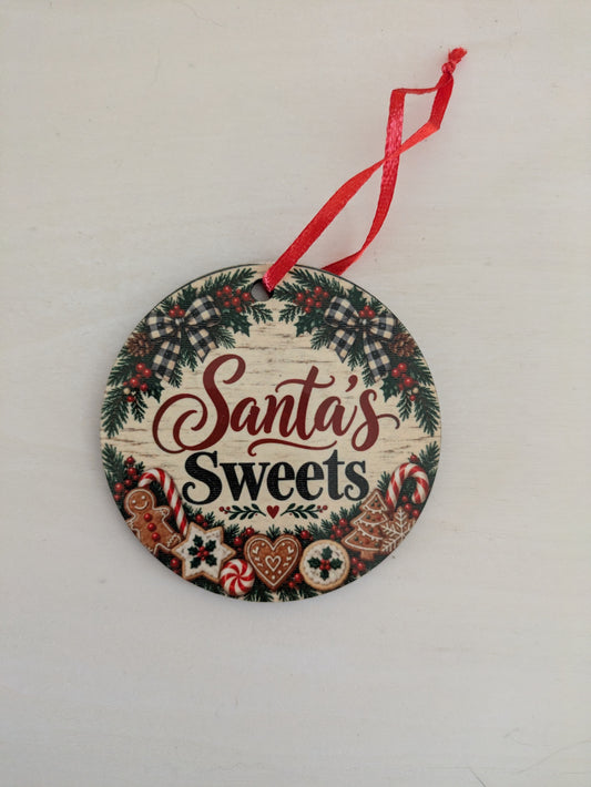 SANTAS SWEETS CHRISTMAS ORNAMENT