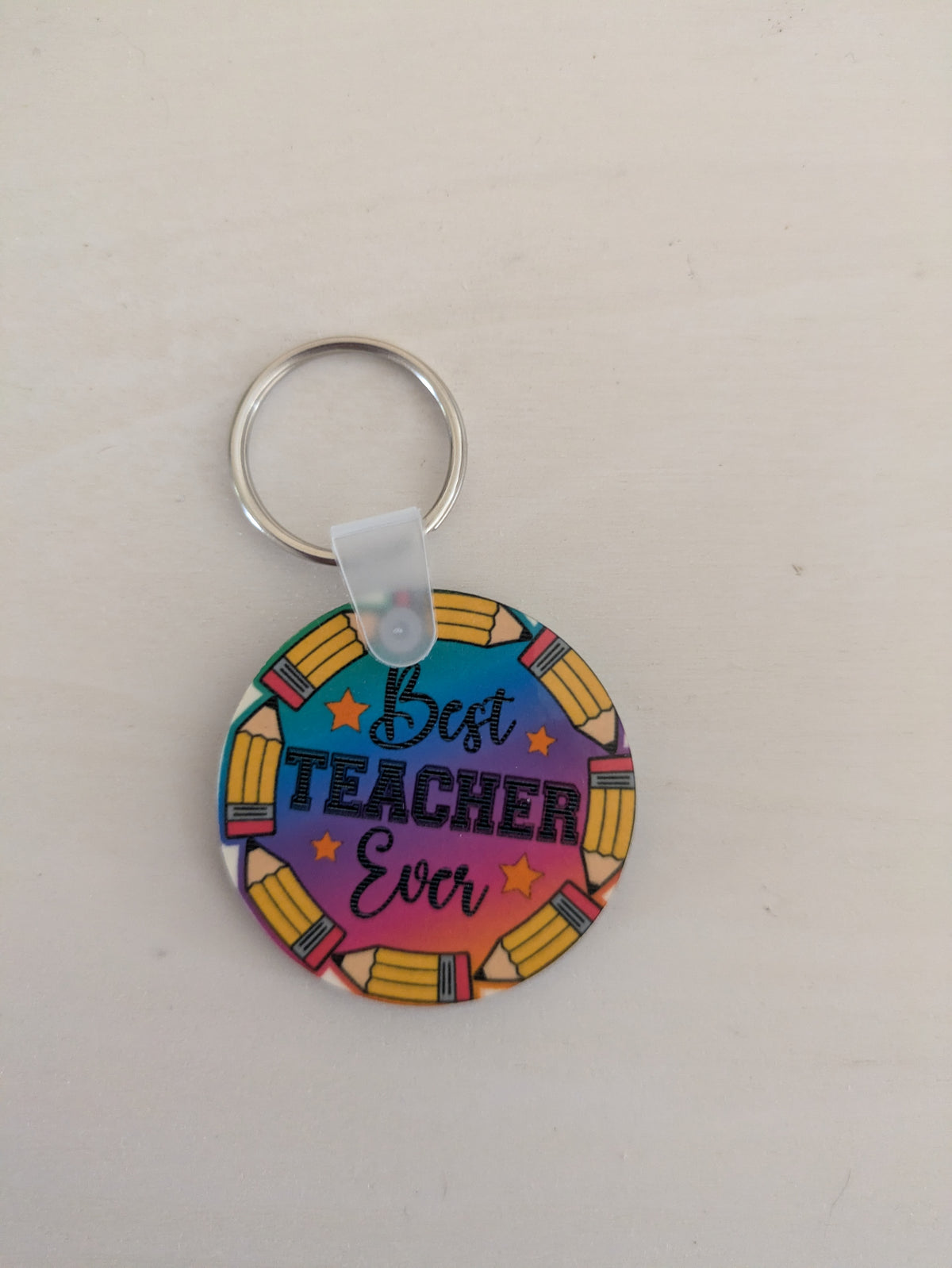 BEST TEACHER EVER KEYCHAIN